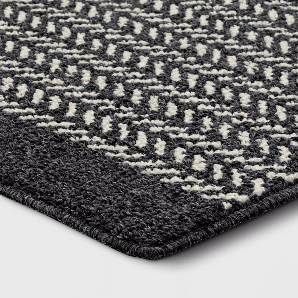 Herringbone Rug Gray 4'x6' - Image 4