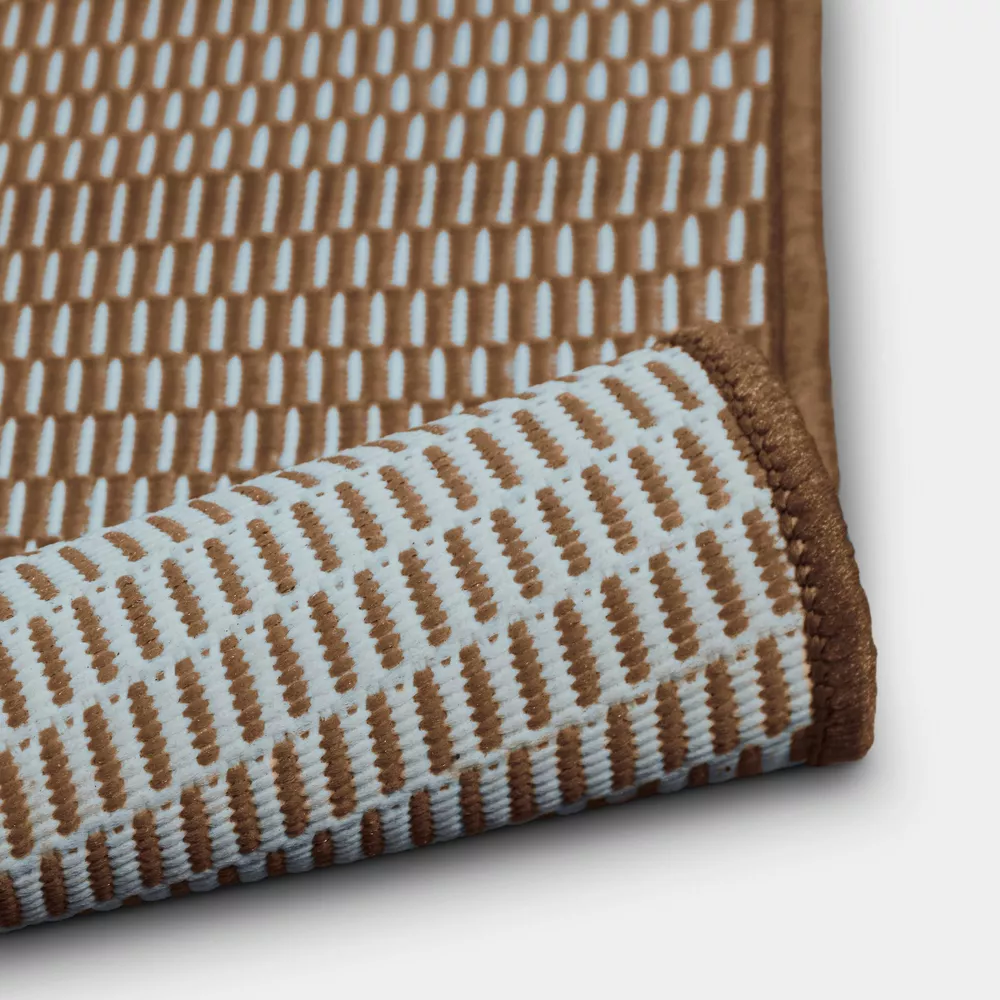 Micro Dash Rectangular Woven Outdoor Area Rug Tan 4'x6' - Image 2