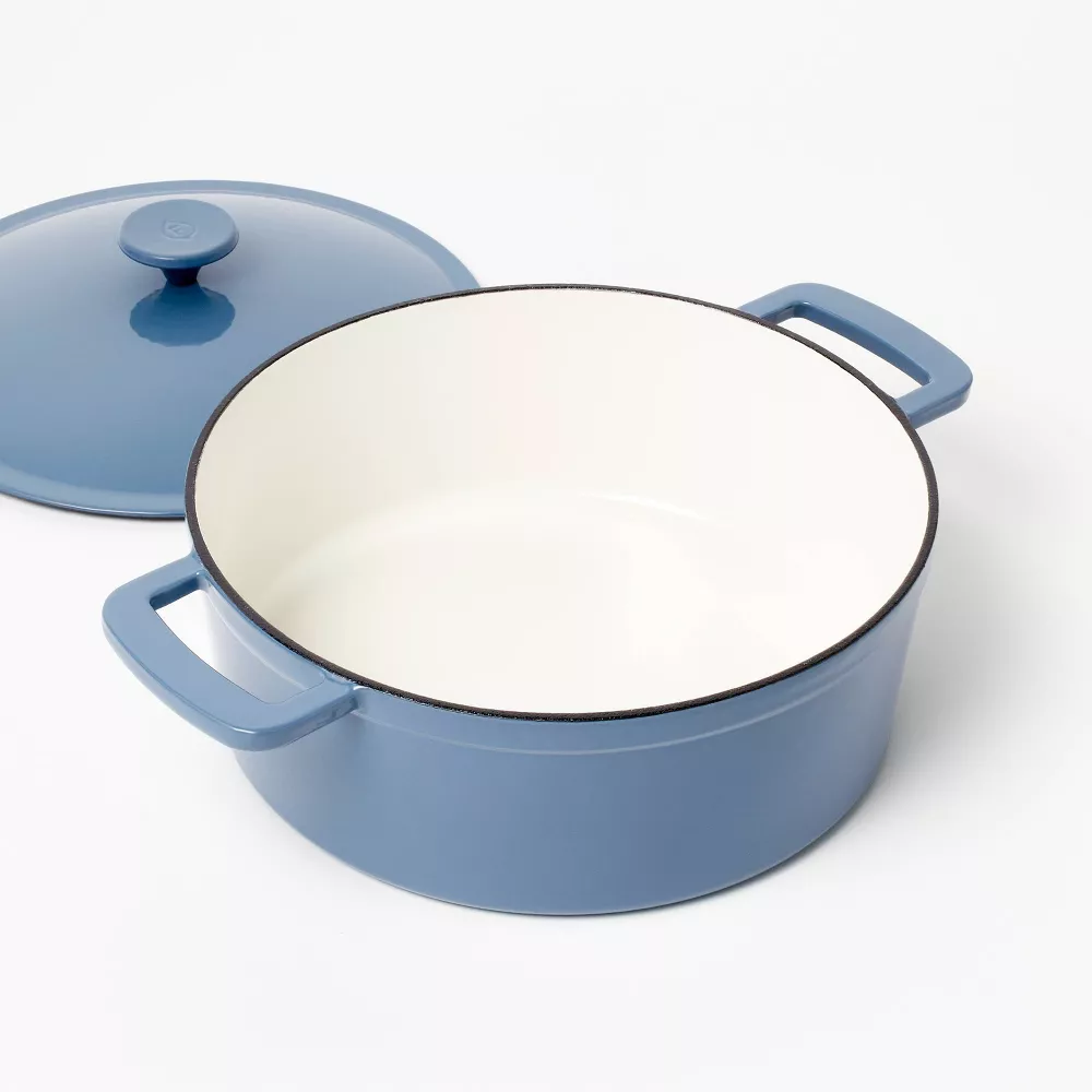 Enamel Dutch Oven Blue - Image 4