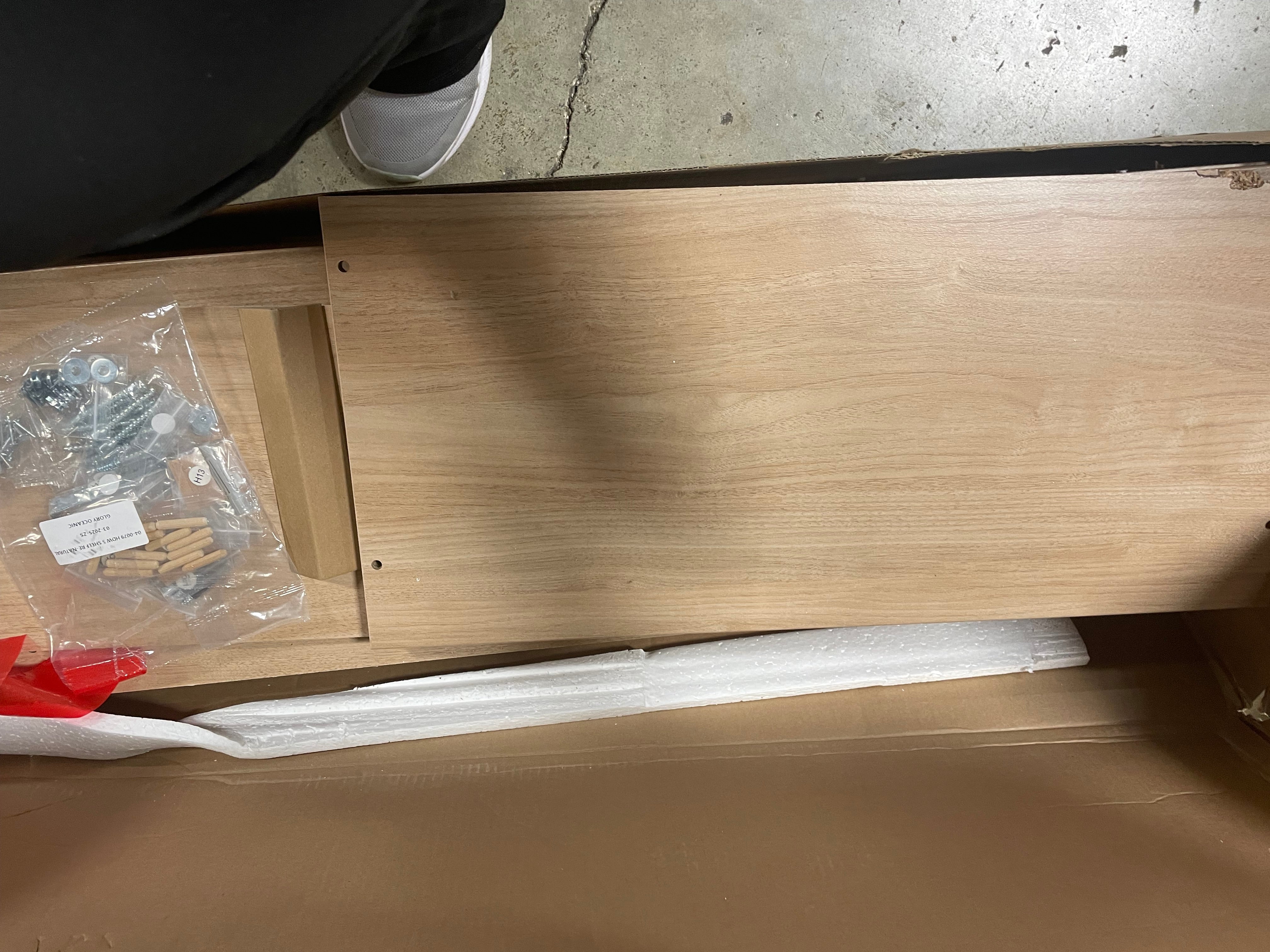 5 Shelf Bookcase Natural - Image 7