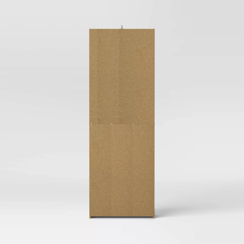 5 Shelf Bookcase Natural Wood, - Image 3