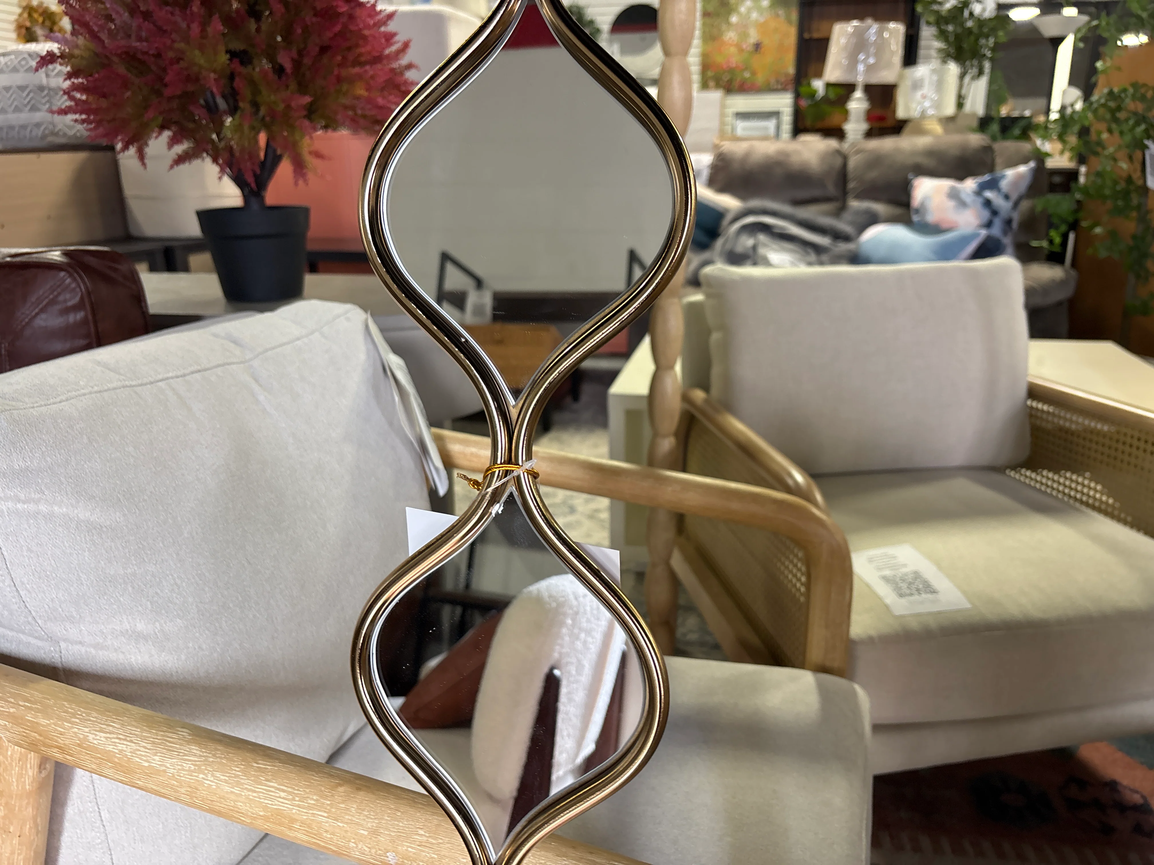 51"x6" Metal Slim Stacked Chain - Gold SHOWROOM ITEM - Image 3