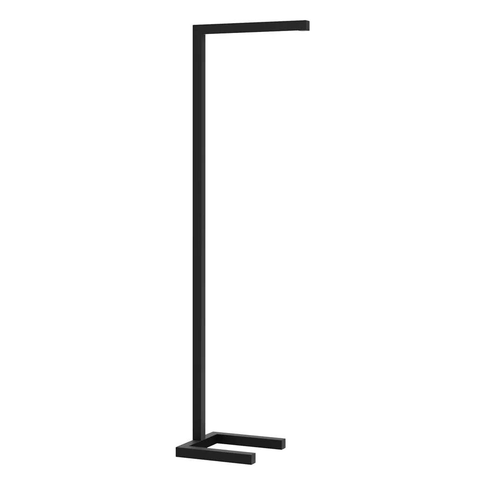 Integrated Floor Lamp with Metal Shade Blackened Bronze
