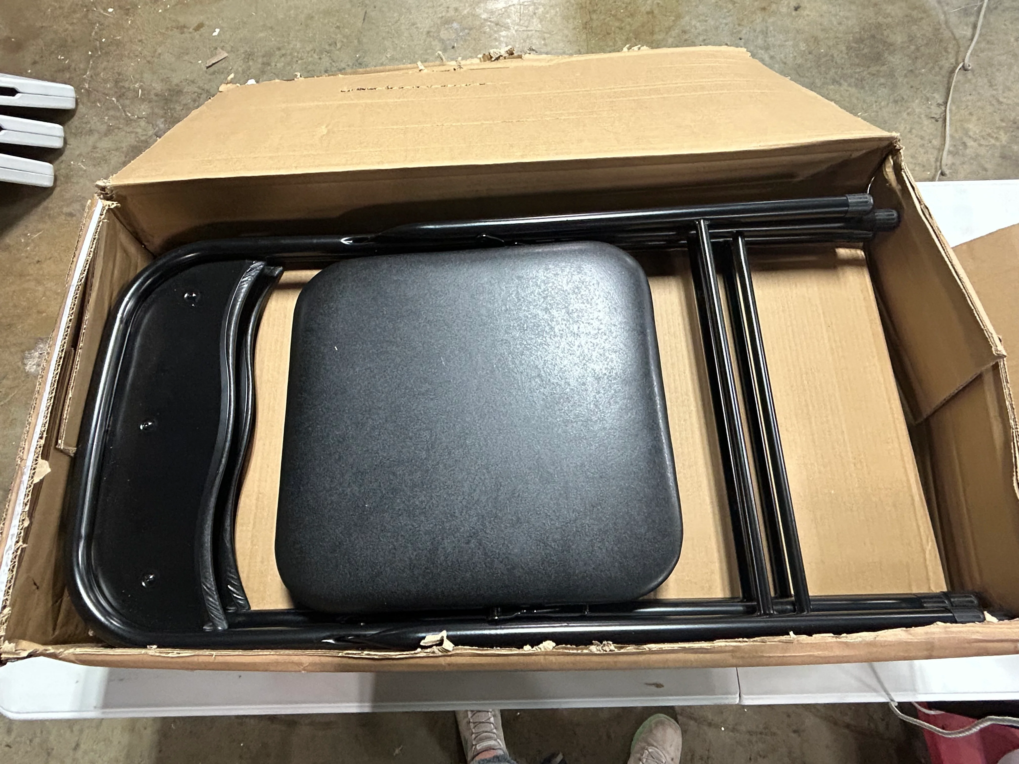5pc Folding Table Set Black - Image 6