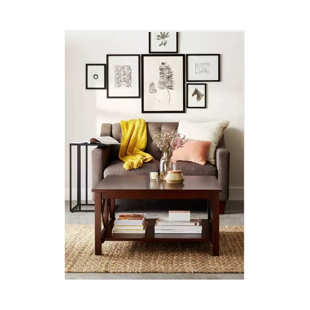 Basket Weave Woven Area Rug Natural 5'x7' - Image 5