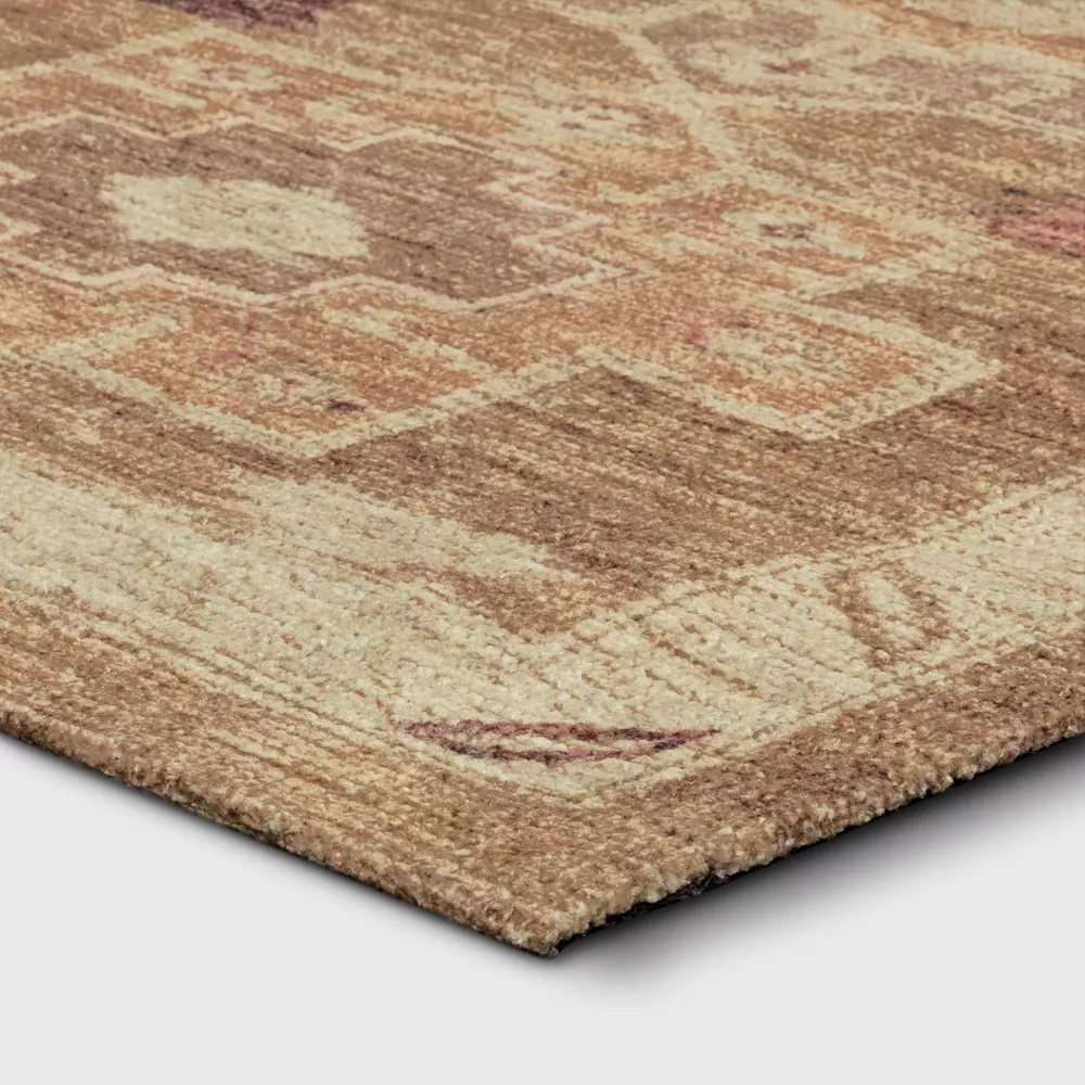 Caravan Geometric Woven Runner Tan 5'x7' - Image 2