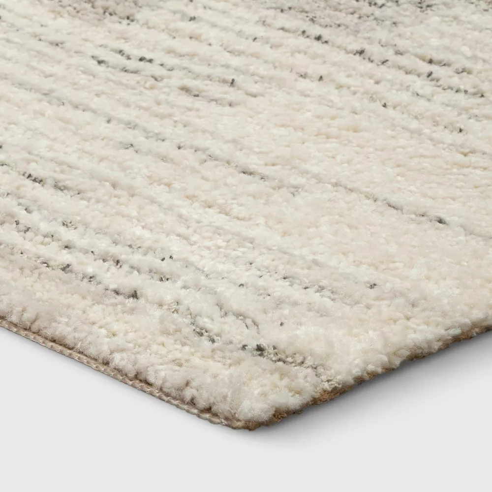 Modern Lines Plush Area Rug Cream 5'x7' - Image 4