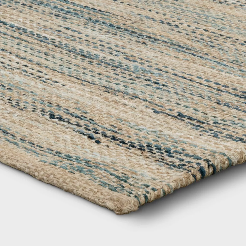 Woven Area Rug Indigo 5'x7' - Image 3