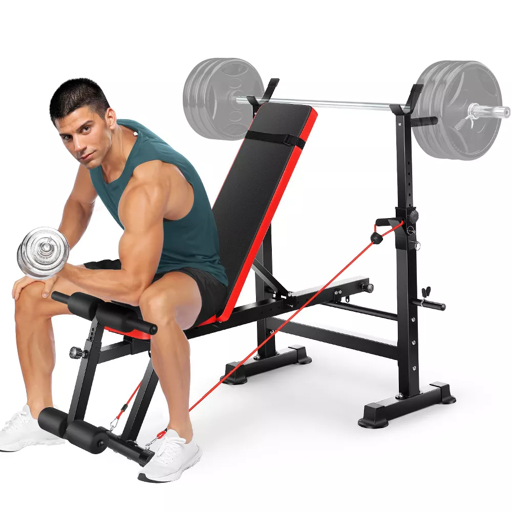 6 in 1 Foldable Weight Bench Set - Image 3