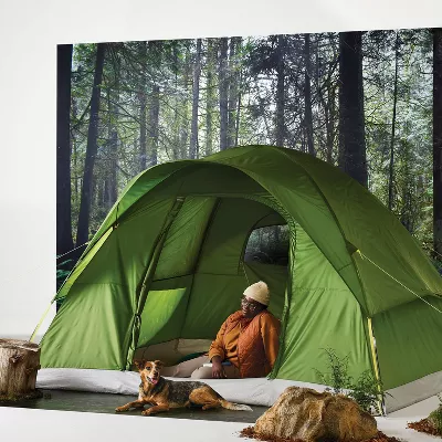 6 Person Dome Family Tent Green - Image 4