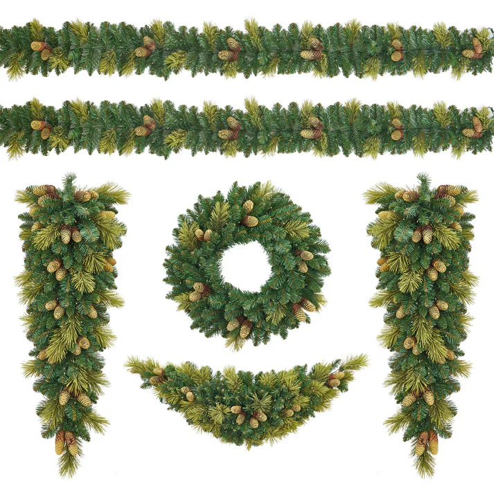6-Piece Pre-lit Christmas Decor LED Light Set