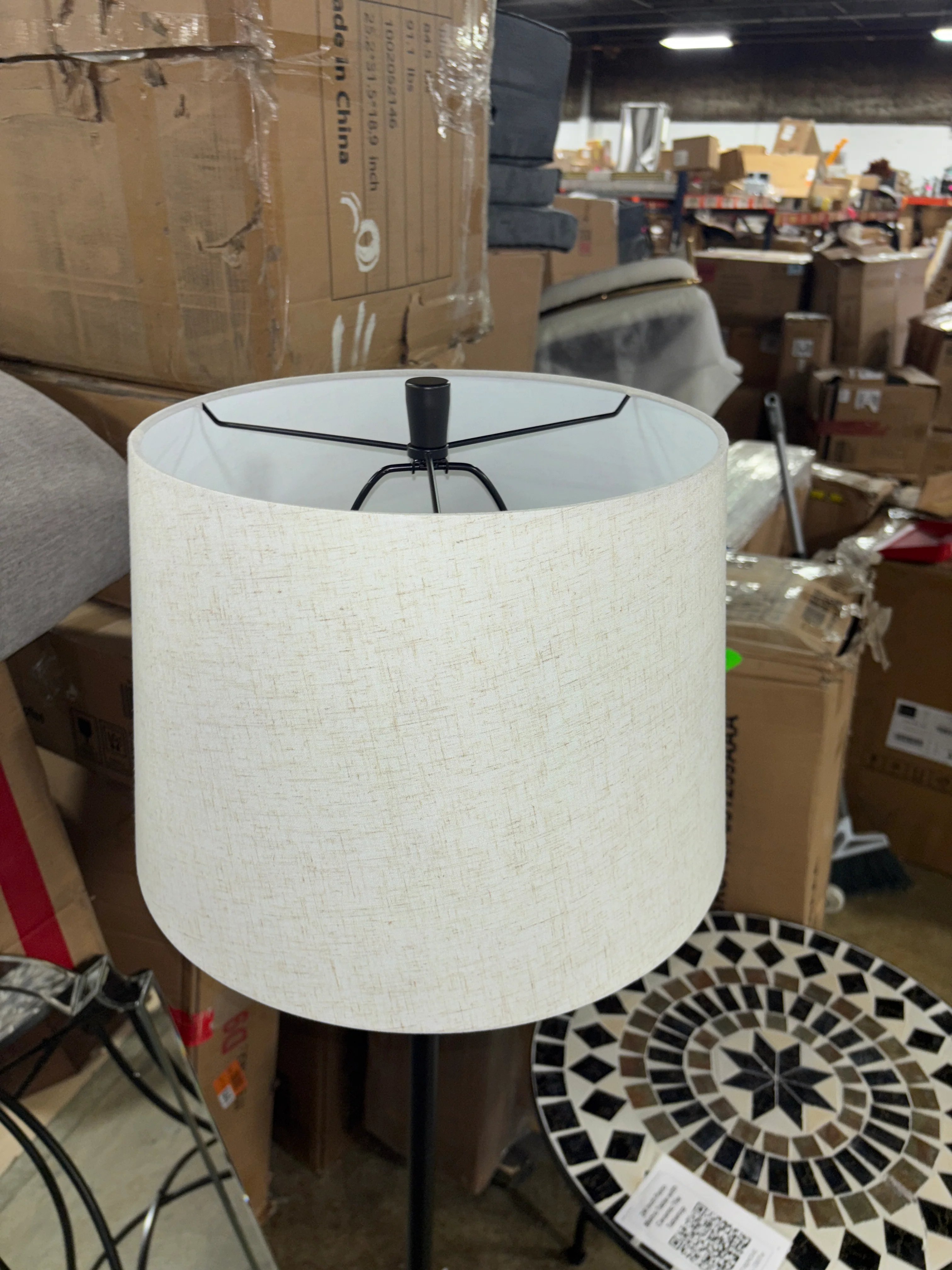 62.5"x16" Londonberry Stick Floor Lamp Black SHOWROOM ITEM - Image 3