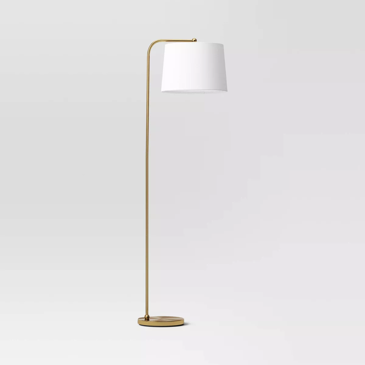 62"x14" New Traditional Downbridge Floor Lamp - Brass SHOWROOM ITEM