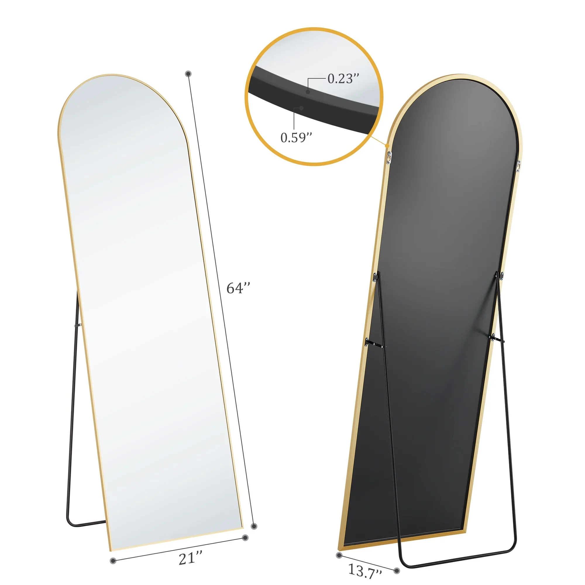 Arched Full Length Mirror - Image 5
