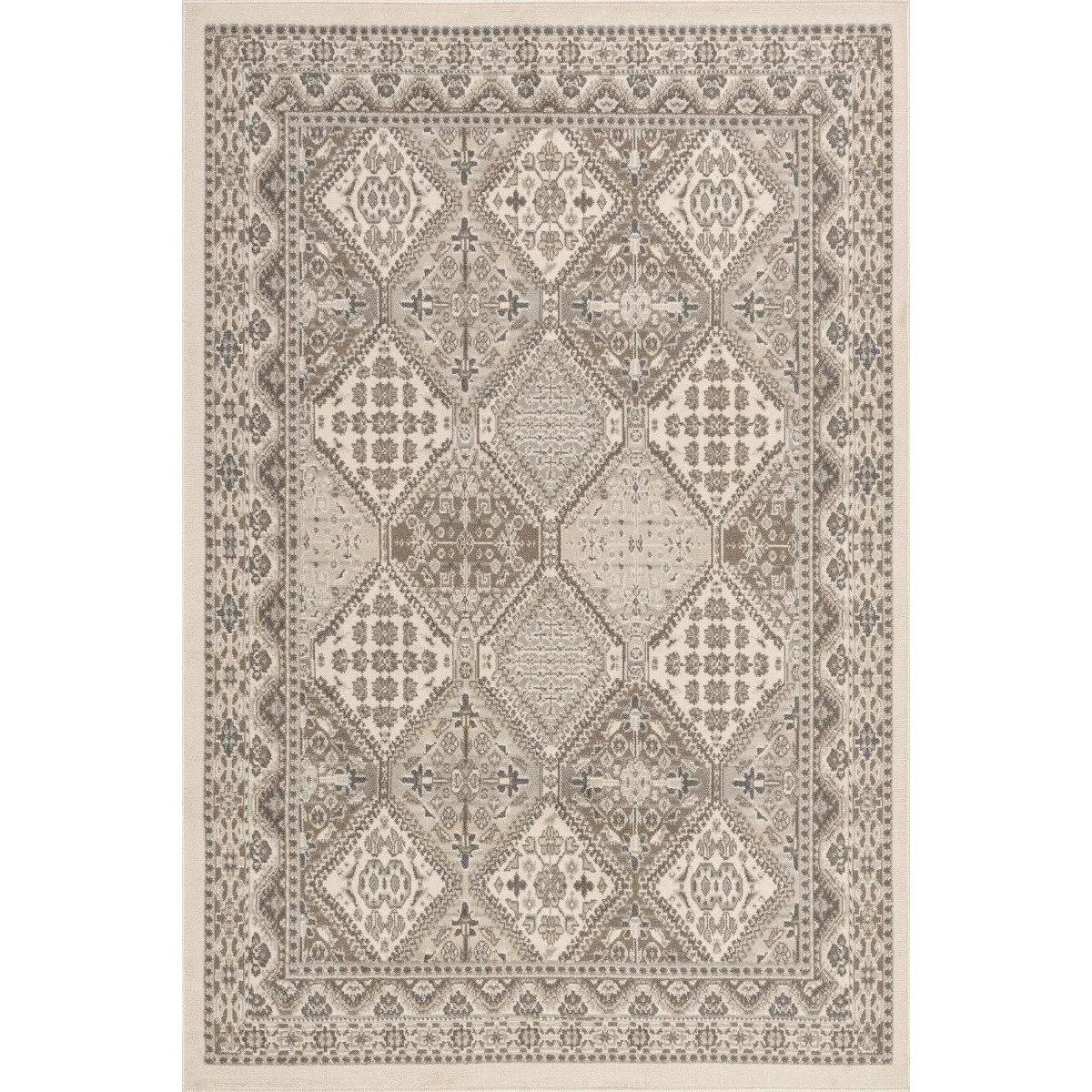 6'7"7'x9' Nuloom Becca Traditional Tiled Area Rug SHOWROOM ITEM