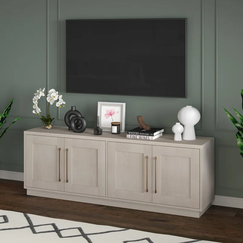 68" Tillman Rectangular TV Stand - Alder White SHOWROOM ITEM