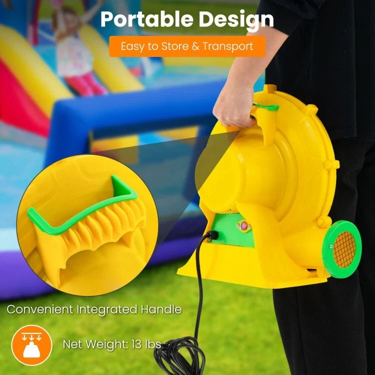 Portable Air Blower Air Pump Fan Convenient Integrated Handle 4Ground Stake - Image 3