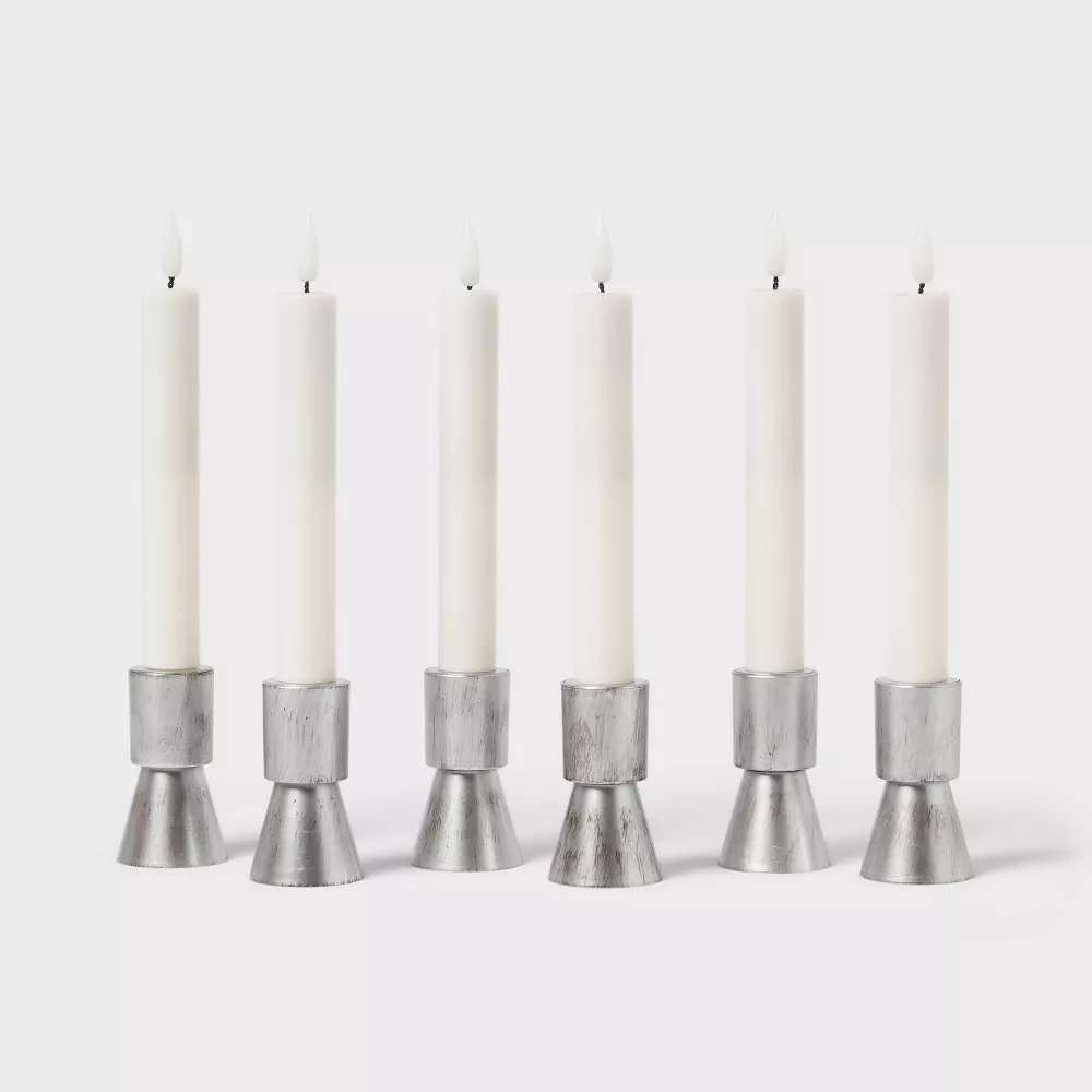 6pc Remote Controlled Plastic LED Christmas Candolier Set, final cut - Image 5