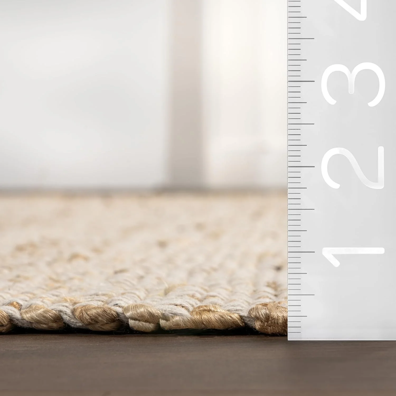 Elfriede Jute & Cotton Hand Woven Area Rug, Natural, 6x9 - Image 5