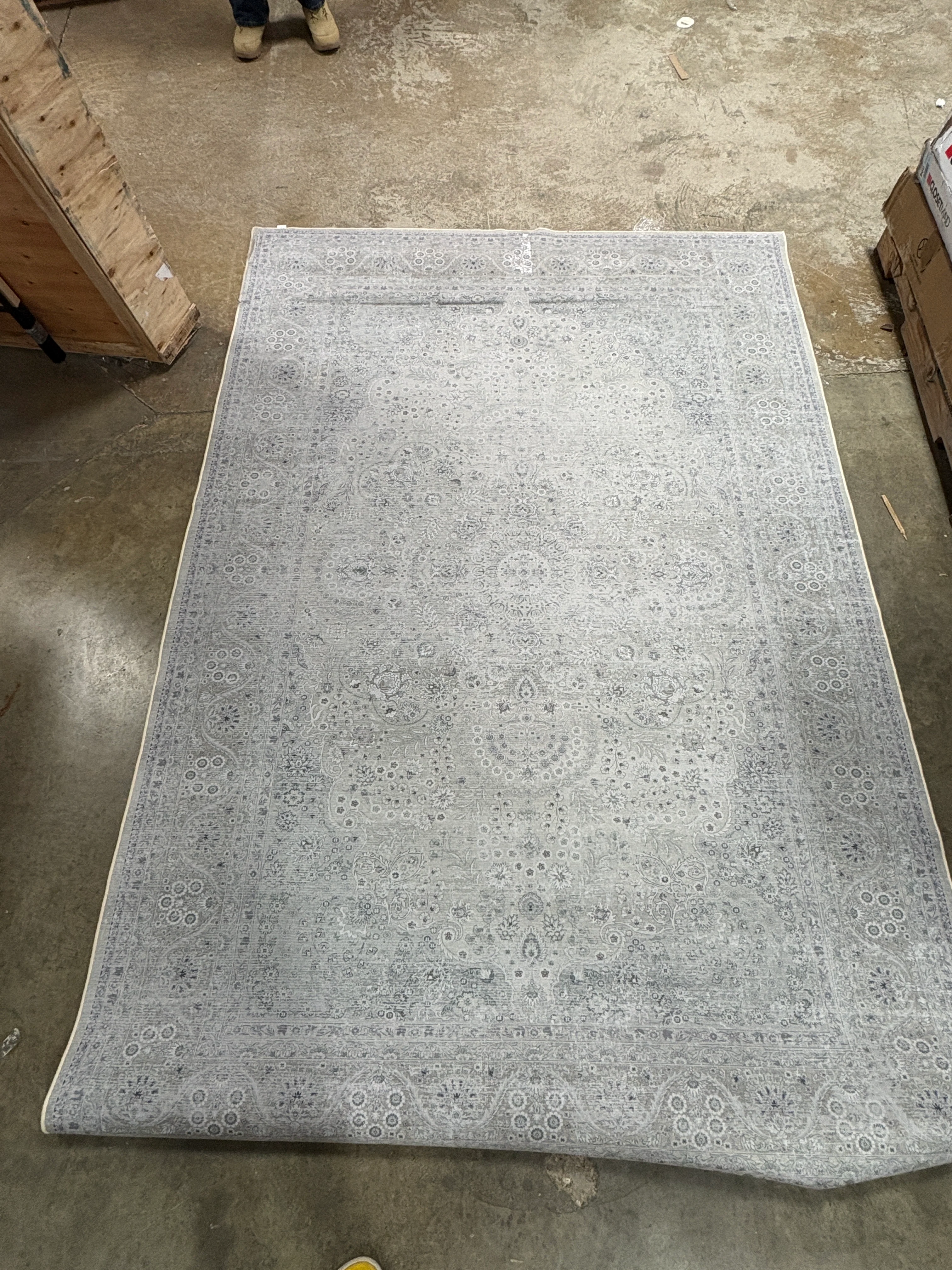 Ferree Oriental Beige/Beige Area Rug 6x9 - Image 6