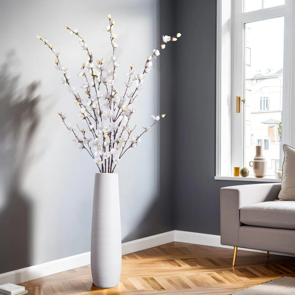 7 Pcs Faux Cherry Blossom Decor - Image 4