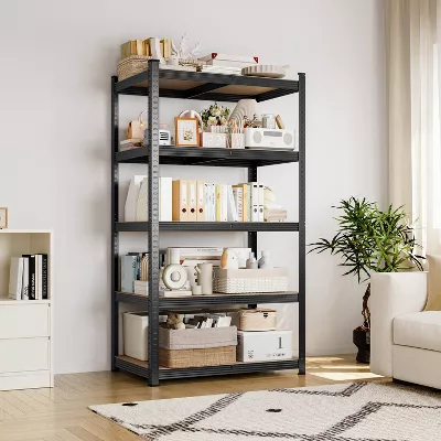 5-Tier Metal Storage Rack 5 Adjustable Shelves Boltless Shelving - Image 3