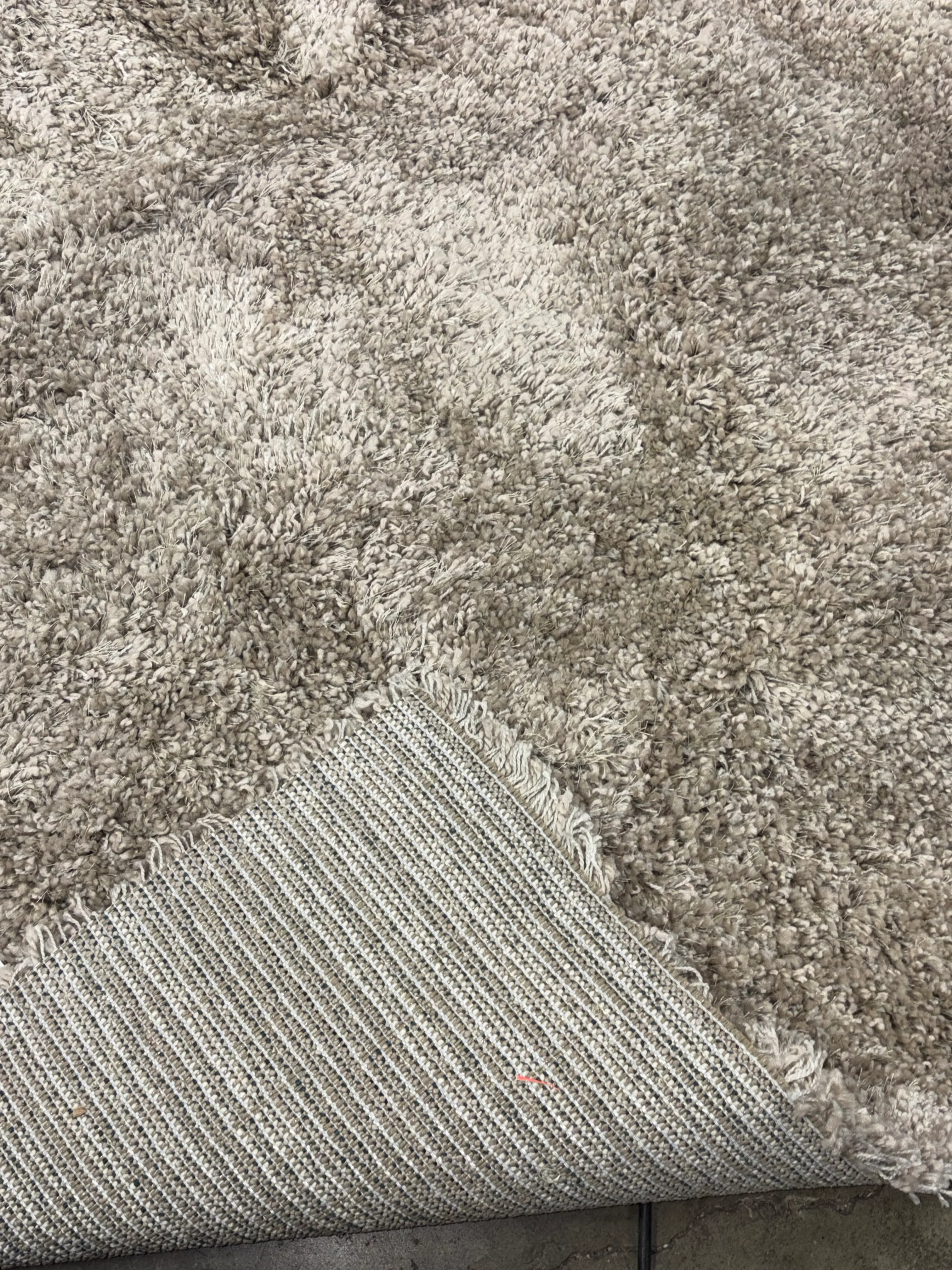 Solid Eyelash Woven Shag Rug Tan 7'1"X10' - Image 10