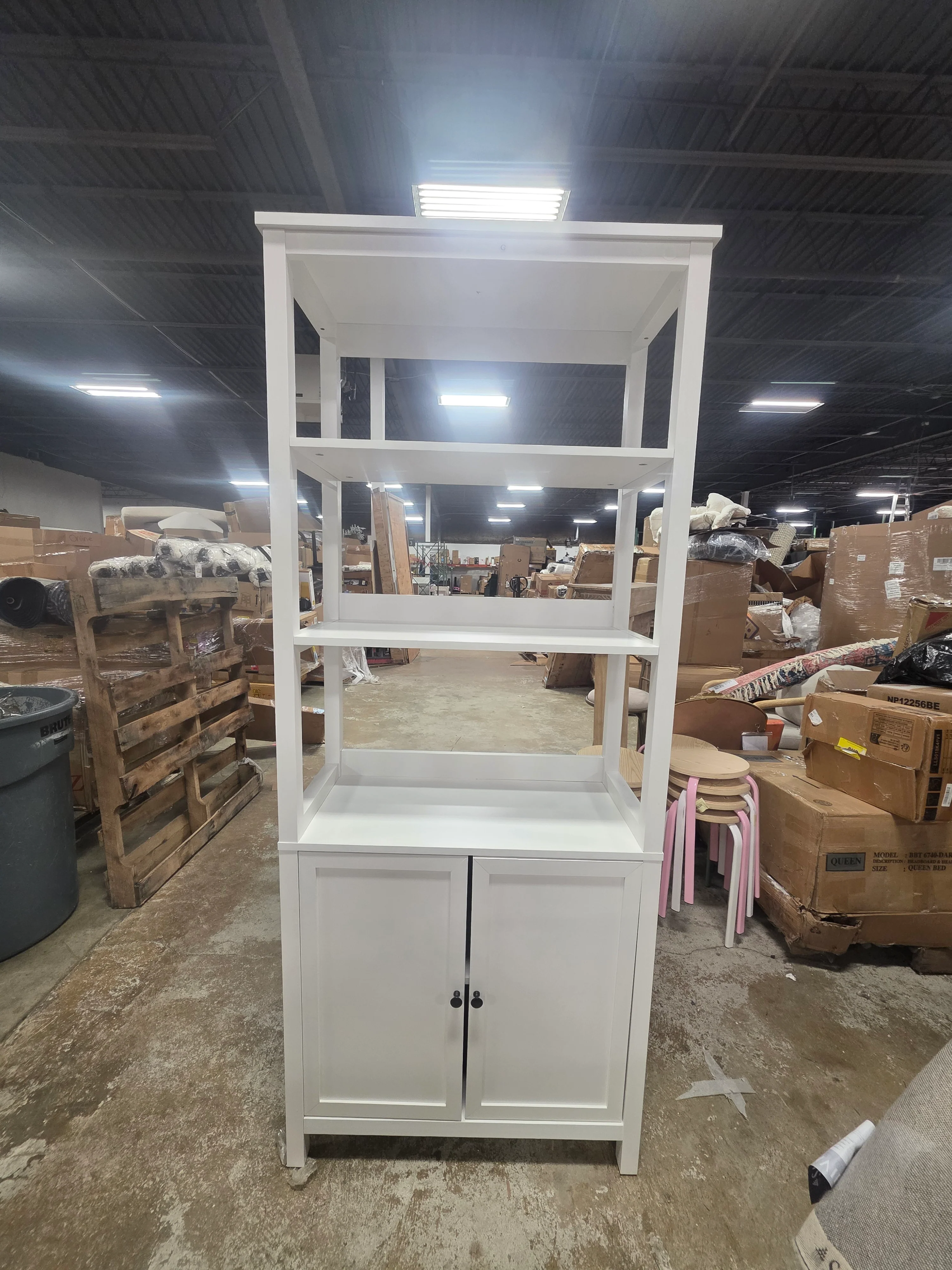 72" Bookcase Traditional Classic White - Room Essentials™ - SHOWROOM ITEM - Image 2
