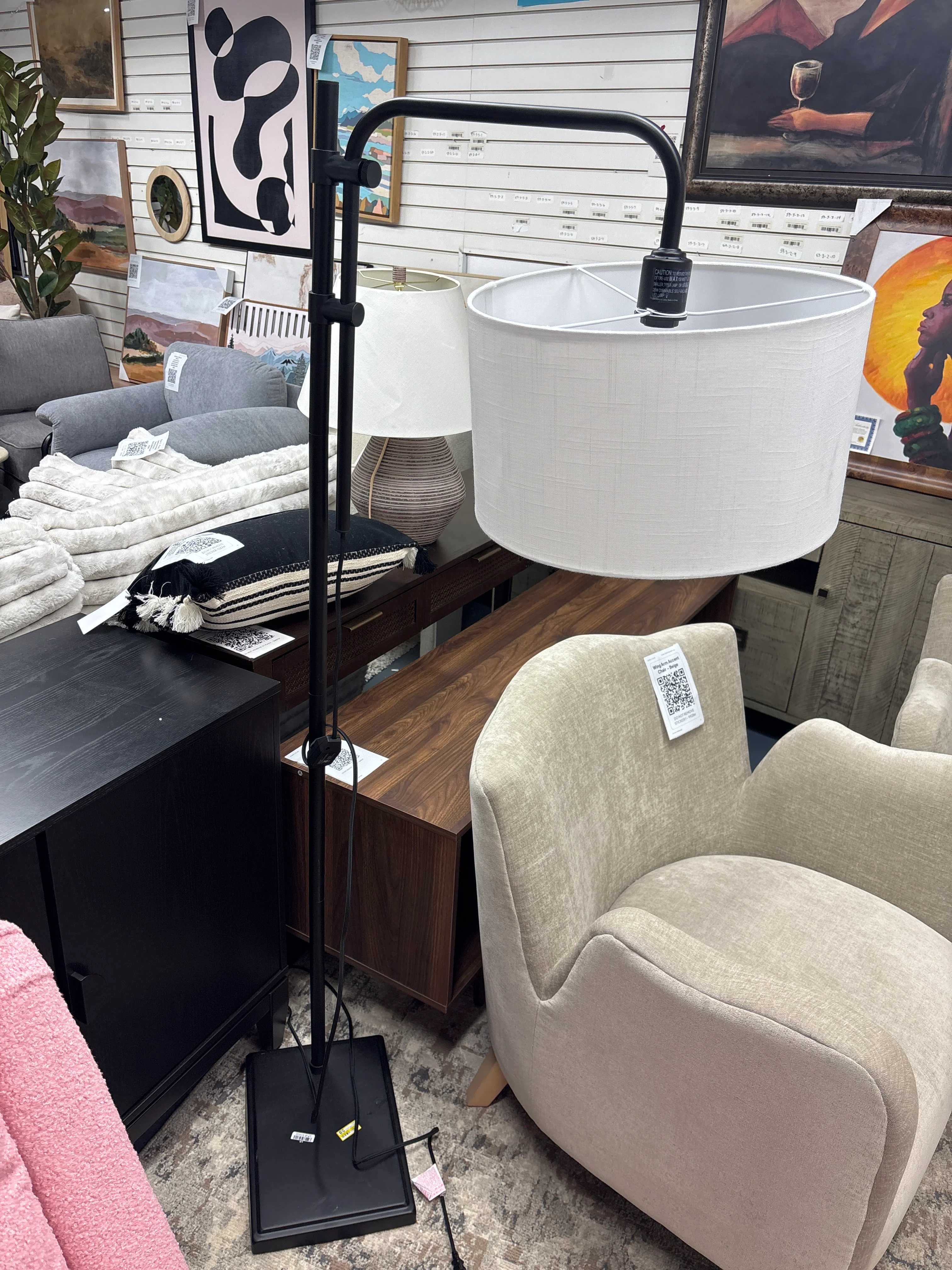 72"x16" Knox Floor Lamp - Black SHOWROOM ITEM - Image 2