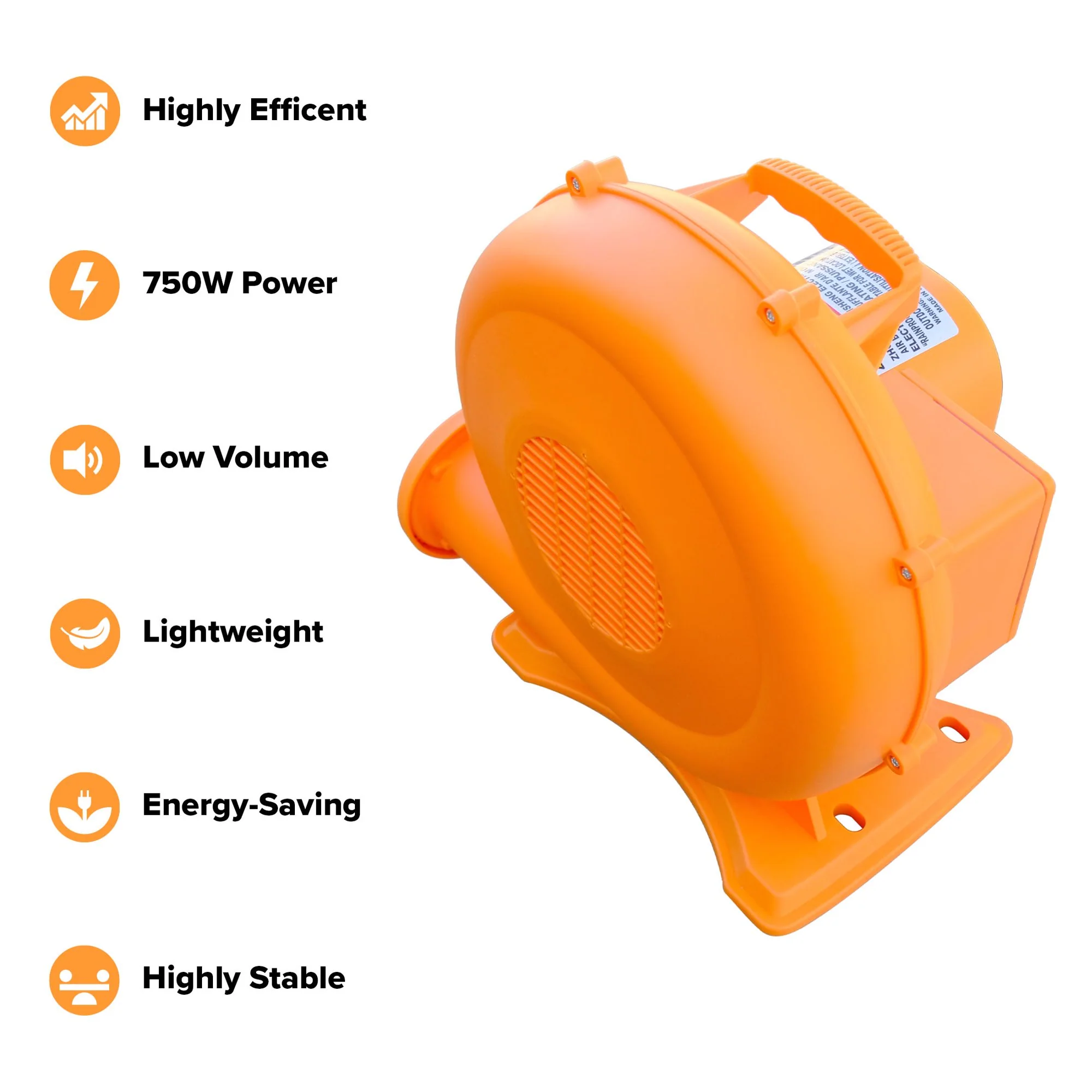 Electric Air Blower for Inflatable Bounce Houses & Water Slides, Heavy-Duty - Image 5