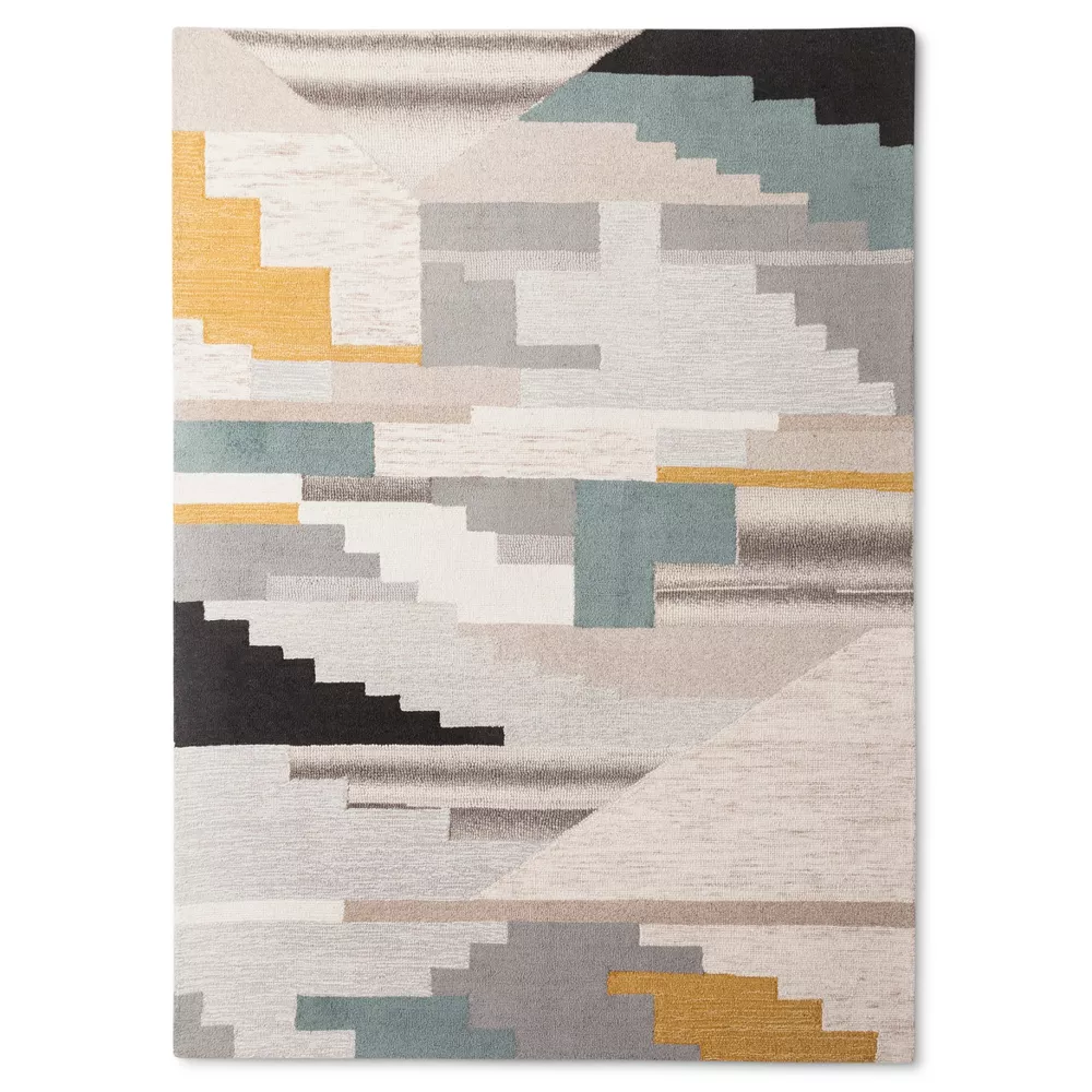 Abstract Tufted Area Rug 7'x10'