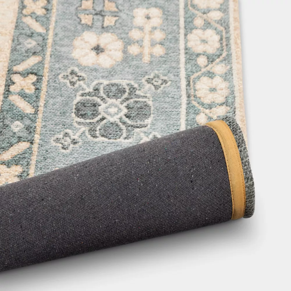 Border Area Rug Blue 7x10 - Image 2