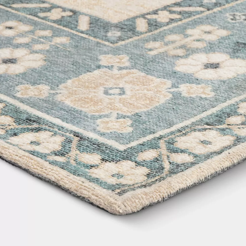 Border Area Rug Blue 7x10 - Image 3
