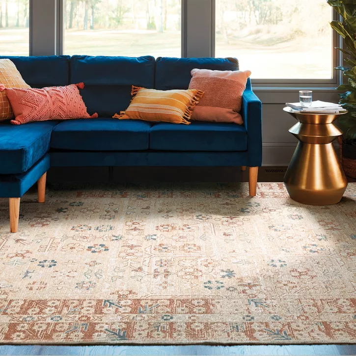 Border Flower Area Rug 7'x10' - Image 4