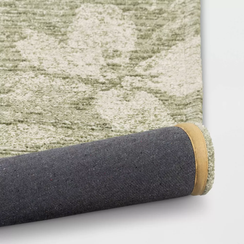 7'x10' Botanical Flatweave Area Rug Green - Image 3