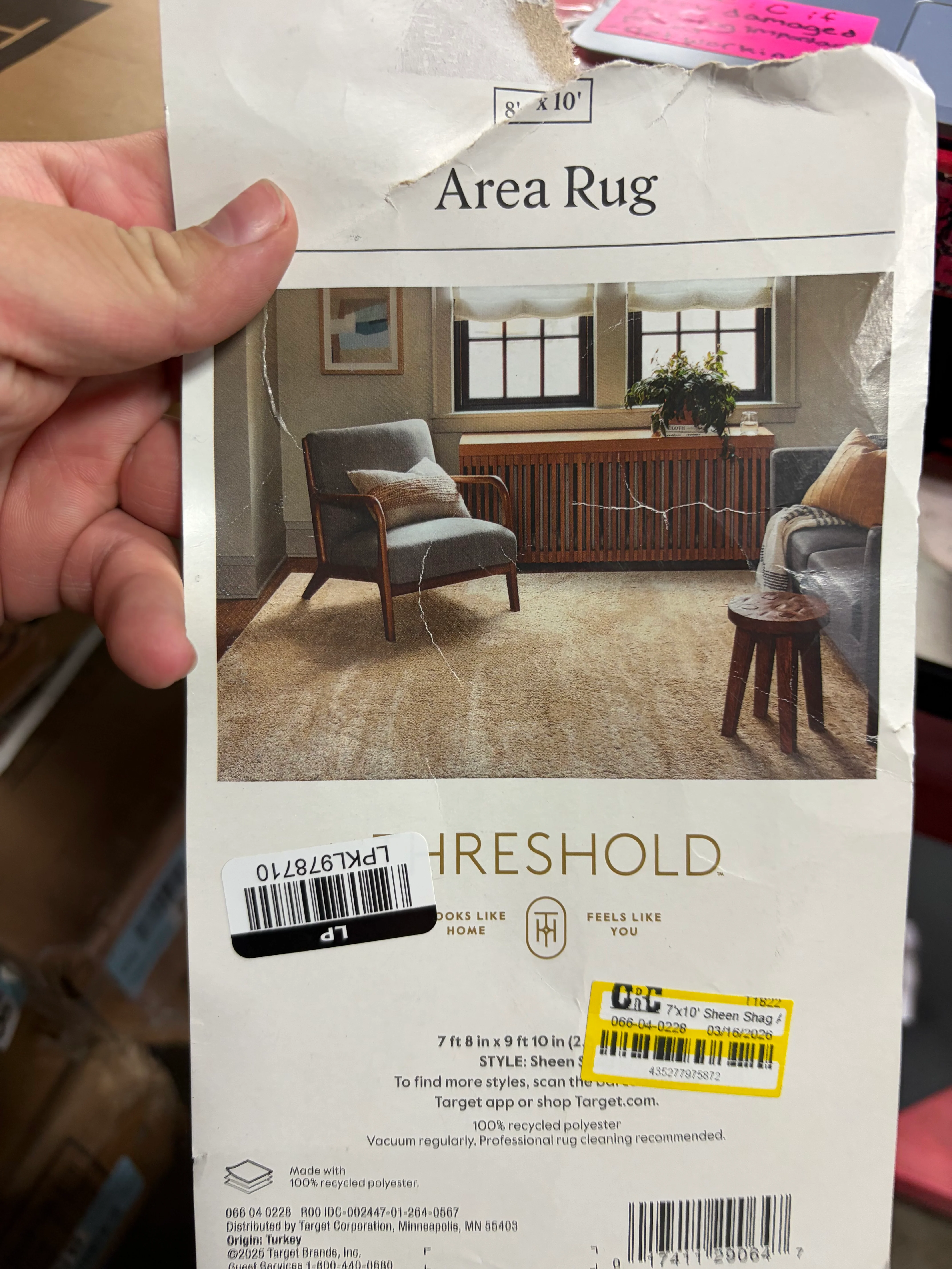 Sheen Shag Area Rug 7'x10' - Image 5