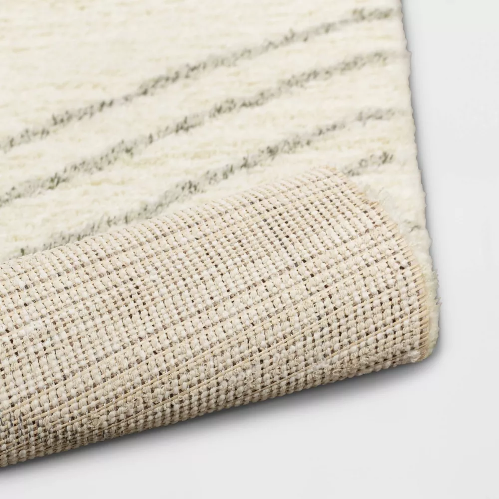 7'x10' Soria Line Geo Area Rug Cream - Image 3