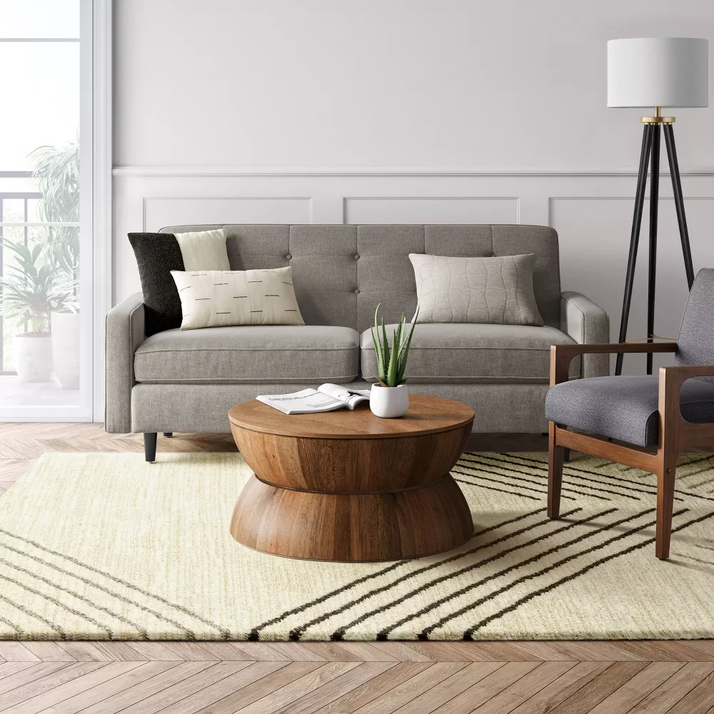 7'x10' Soria Line Geo Area Rug Cream - Image 5