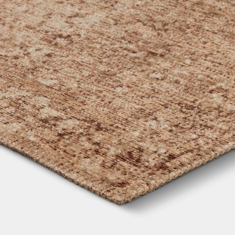 Traditional Area Rug Brown 7'x10' - Image 3