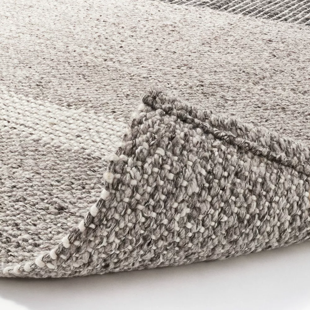 7'x10' Wellsville Handloom Flatweave Stripe Rug Gray - Image 2