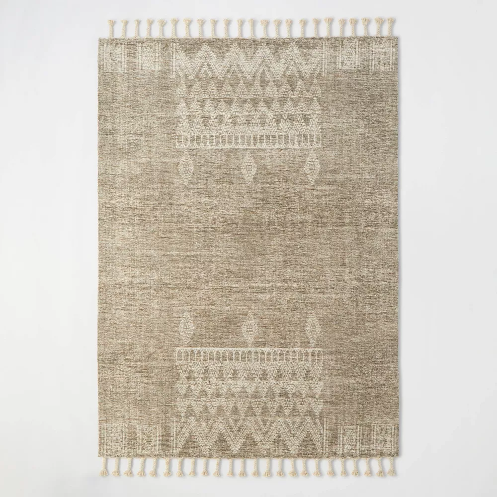 7'x10' Westlake Placed Persian Style Rug Tan