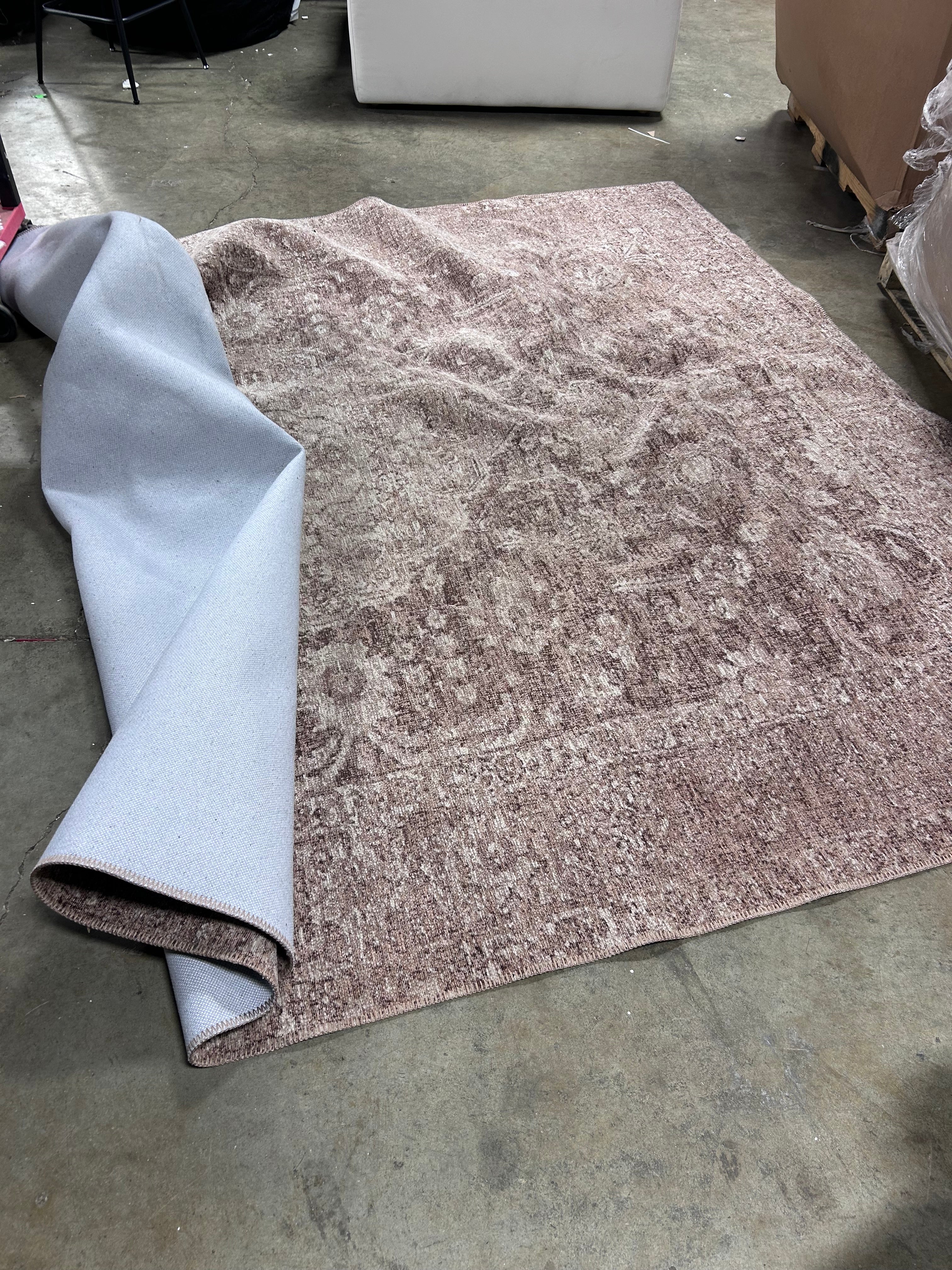 8*10 Traditional Area Rug Brown - Image 5