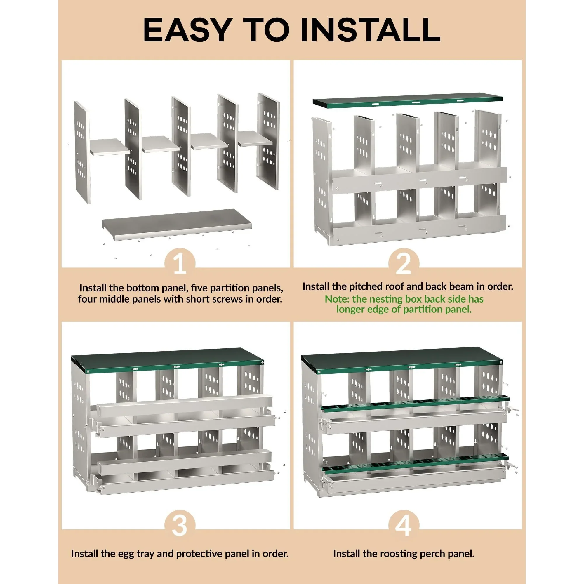 8-Compartment Chicken Nesting Box - Image 2