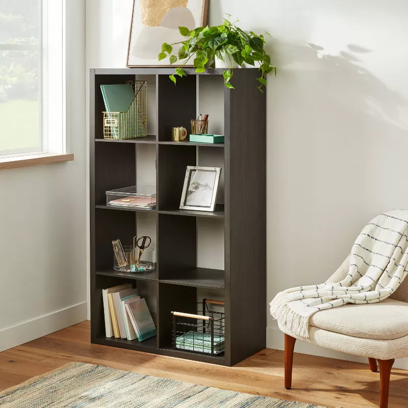 8 Cube Organizer Black - Image 3