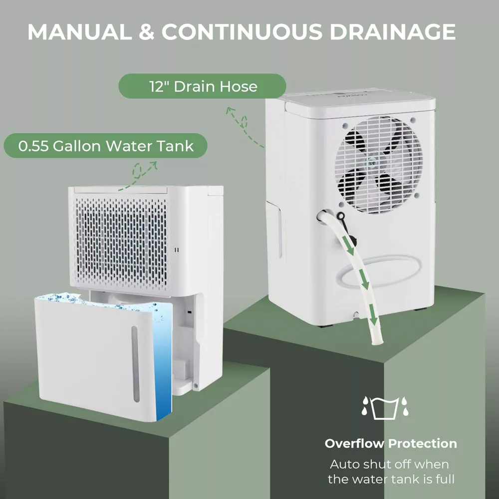 8-Pint(DOE) Dehumidifier with Energy Efficient Automatic Shutoff - Image 2