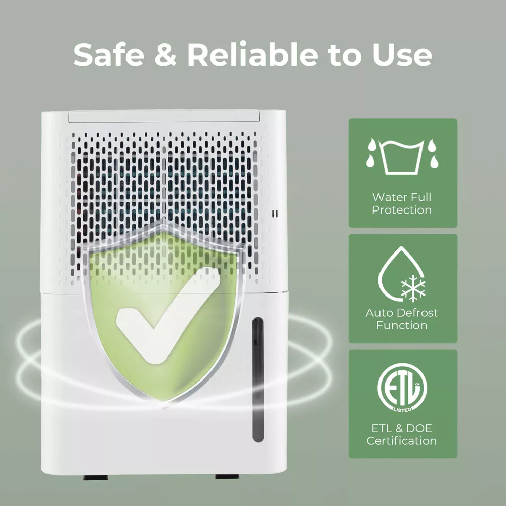 8-Pint(DOE) Dehumidifier with Energy Efficient Automatic Shutoff - Image 5