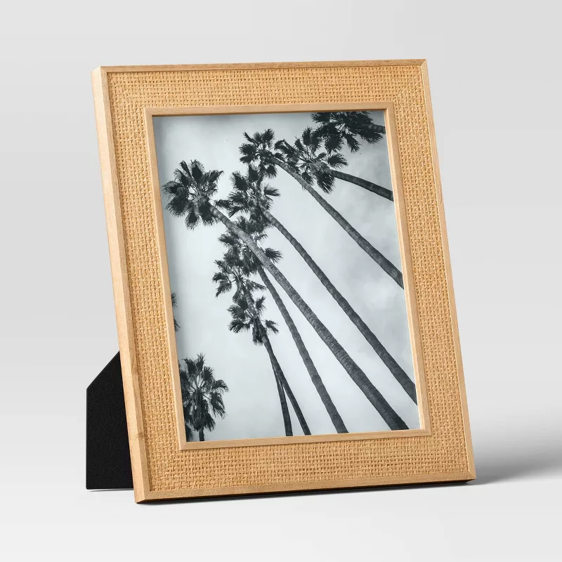 8"x10" Modern Caning Table Frame Natural SHOWROOM ITEM