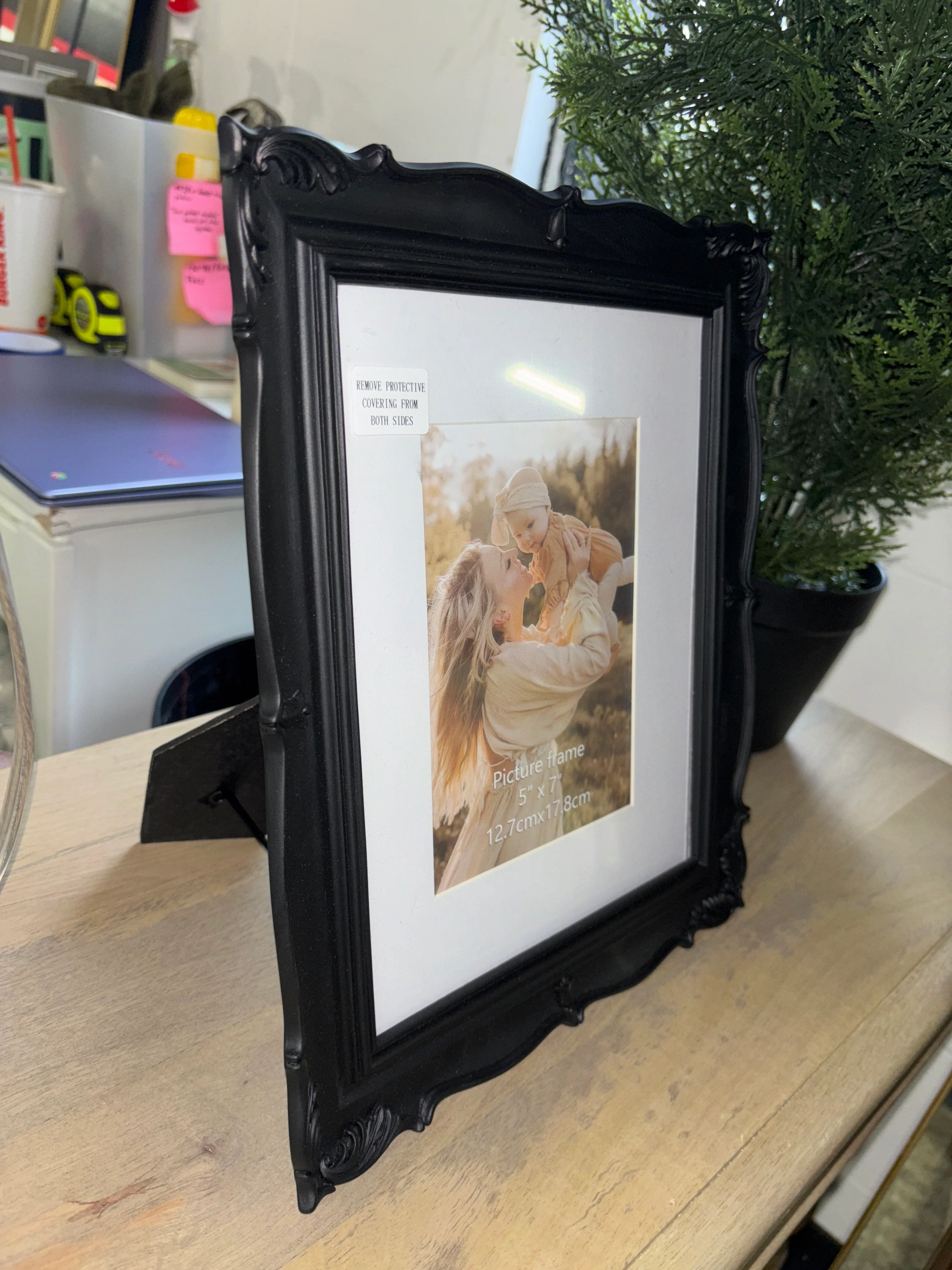 8"x10" PHAREGE Vintage Picture Frame - Black SHOWROOM ITEM - Image 3