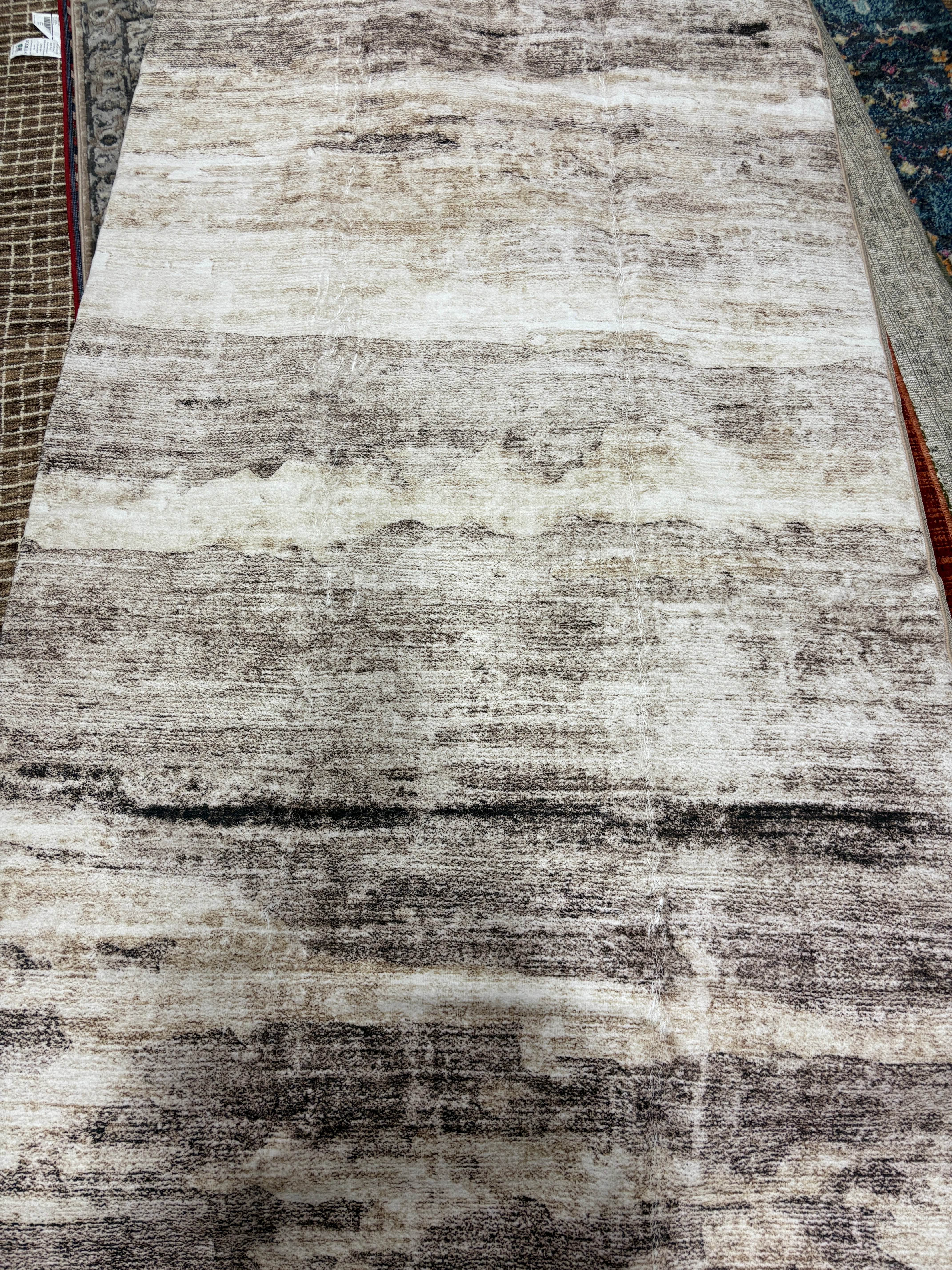 9x12Area Rug Abstract Rug with Anti-Slip Backing SHOWROOM ITEM - Image 2
