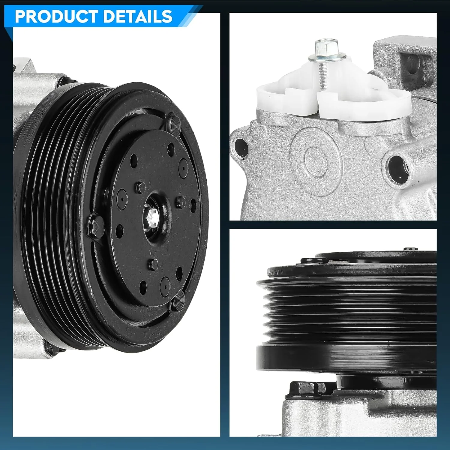 A/C Air Conditioner Compressor With Clutch - Image 5